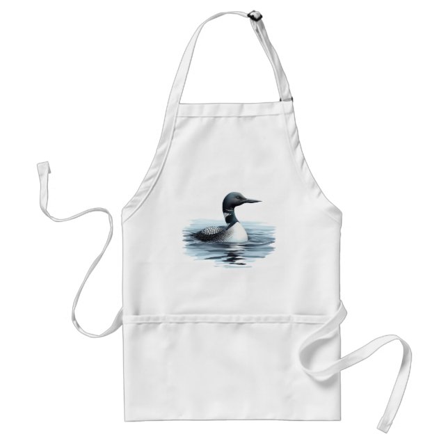 Wilderness Art Common Loon Bird Apron (Front)