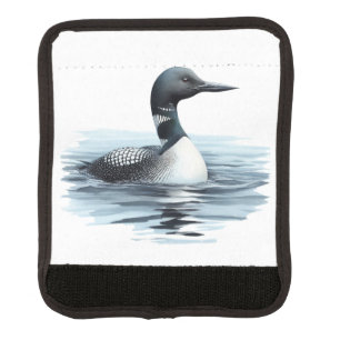 Wilderness Art Common Loon Bird Apron Luggage Handle Wrap