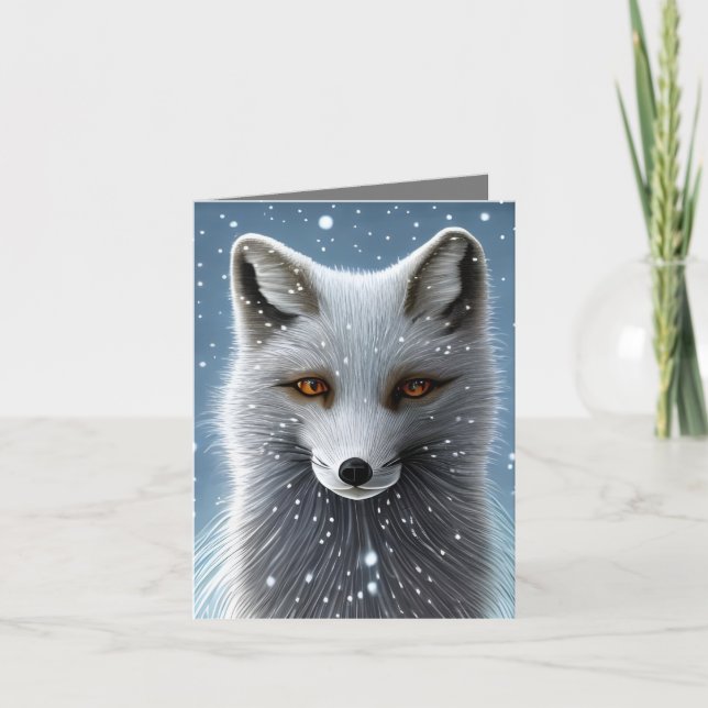 Wilderness Artic Fox Card (Front)