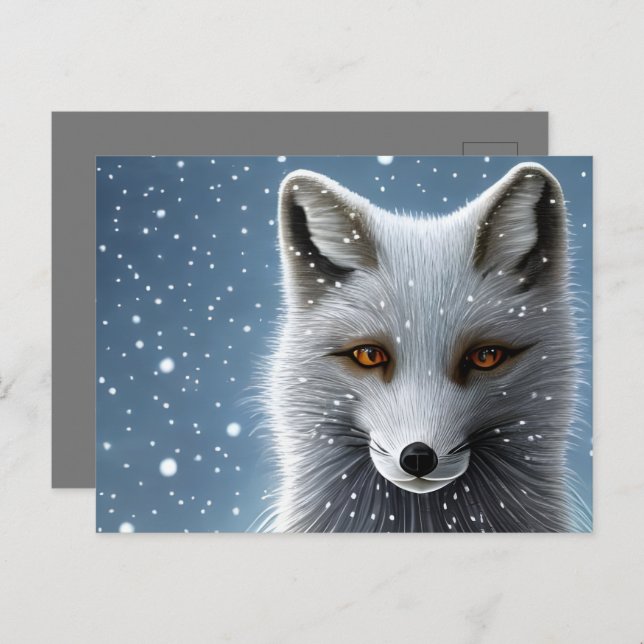 Wilderness Artic Fox Postcard (Front/Back)
