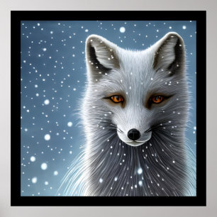 Wilderness Artic Fox Poster