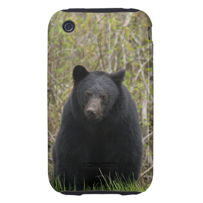 Wilderness Black Bear Wildlife Theme Tough iPhone 3 Cover