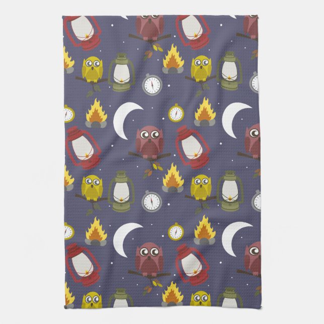 Wilderness Camping Theme Towel (Vertical)