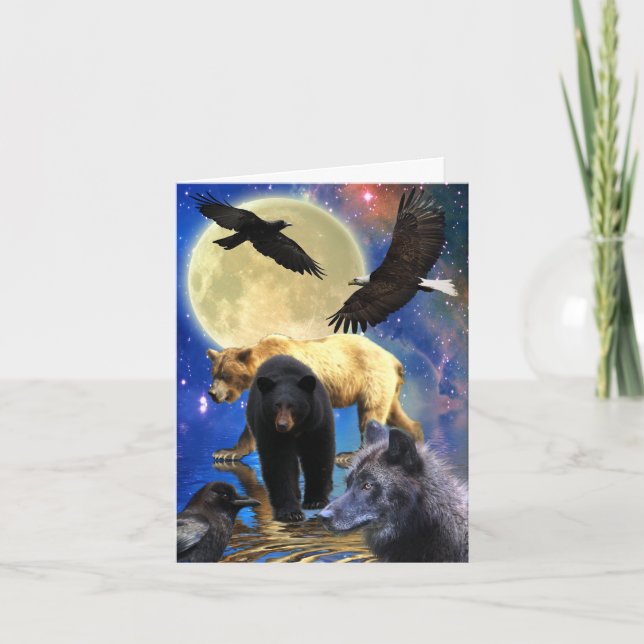 WILDERNESS CITIZENS Wildlife Supporter Poem Holiday Card (Front)