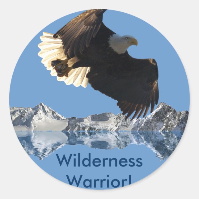 WILDERNESS EAGLE Collection Classic Round Sticker (Front)