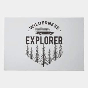 Wilderness Explorer Station Wagon Canoe Trees Doormat