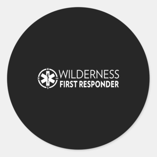 Wilderness First Responder Wfr Classic Round Sticker