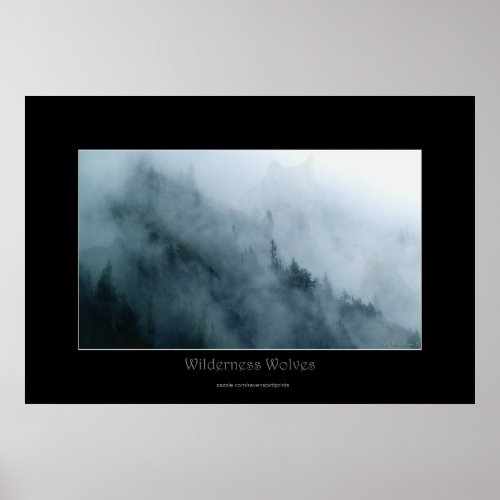 Wilderness  Hidden Wolves Wildlife Art Poster