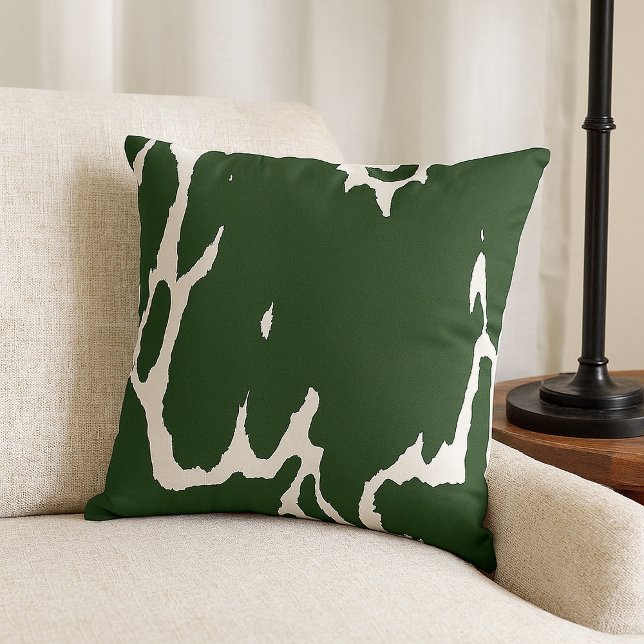 Wilderness Hide Smoky Forest Throw Pillow (Creator Uploaded)