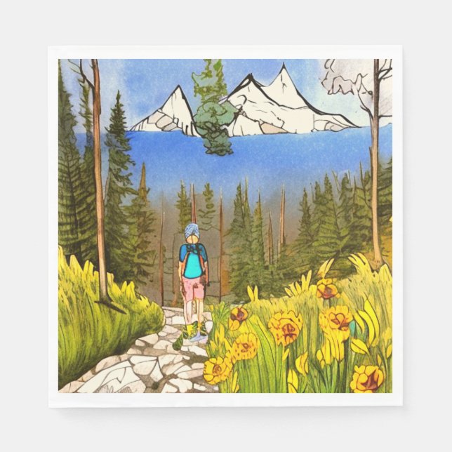 Wilderness Hike Napkins (Front)