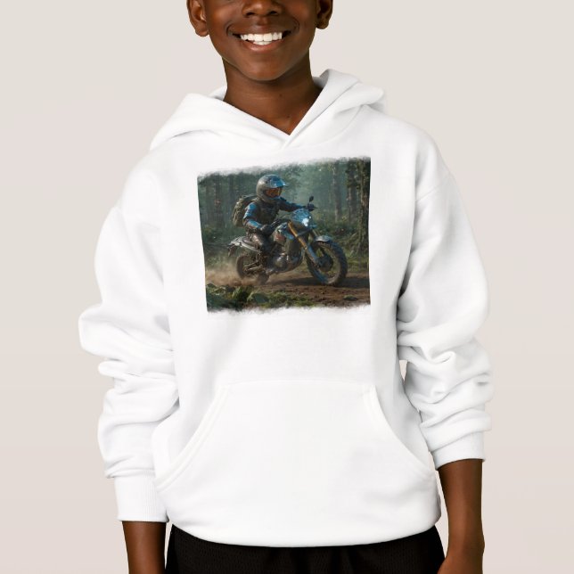Wilderness Motocross - Dirtbike Racer   Hoodie (Front)