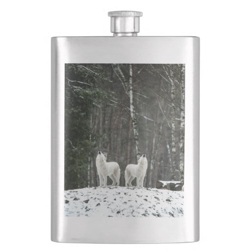 Wilderness Polar Wolf Flask