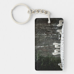 Wilderness Polar Wolf Keychain