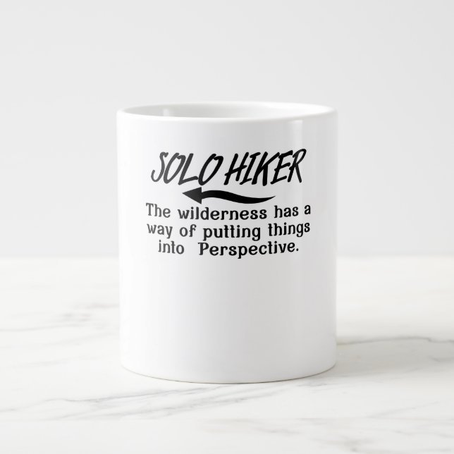 Wilderness putting things into perspective. giant coffee mug (Front)