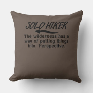 Wilderness putting things into perspective. throw pillow