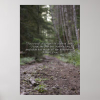 Wilderness Robert Frost Quote Poster - Large