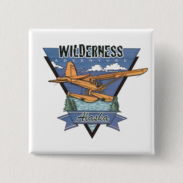 Wilderness Seaplane Adventure Alaska Button (Front)