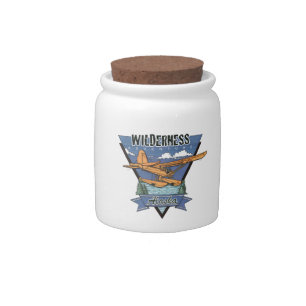 Wilderness Seaplane Adventure Alaska Candy Jar