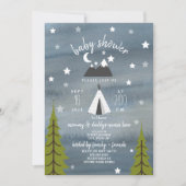 Wilderness Stars Neutral Baby Shower Invitation (Front)