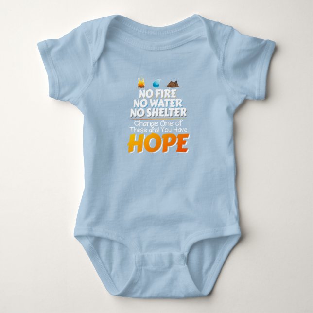 Wilderness Survival Rules - Always Have Hope Baby Bodysuit (Front)