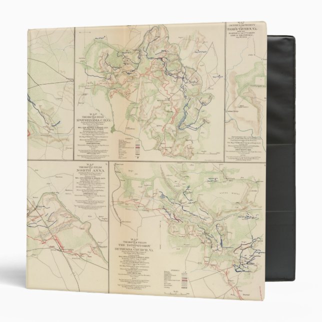 Wilderness, Va Spotsylvania CH Todd's Tavern Binder (Front/Inside)