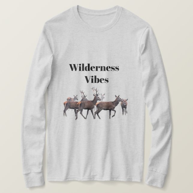 Wilderness Vibes Long Sleeves Top (Design Front)