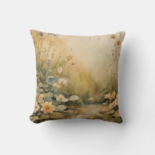 Wilderness Whispers Nature_Inspired Pillow Print