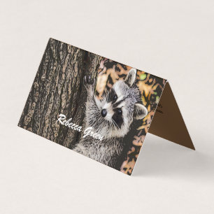 Wilderness Wild Raccoon Business Card