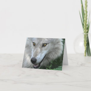 WILDERNESS WOLF Poem on a Note Card