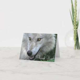 WILDERNESS WOLF Poem on a Thank You Card