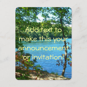Wilderness Wooded Lake Invitation