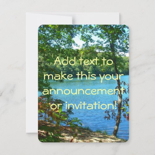 Wilderness Wooded Lake Invitation