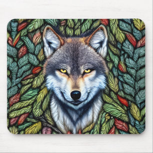Wilderness Woodland Predator Wolf Mouse Pad