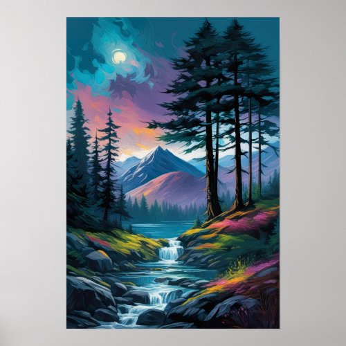 Wildernesss Palette Evenings Glow Poster