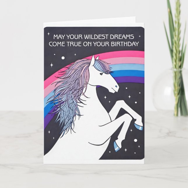 Wildest Dreams Birthday Letterpress Card (Front)