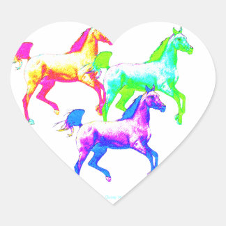 Wildest Horses Heart Sticker