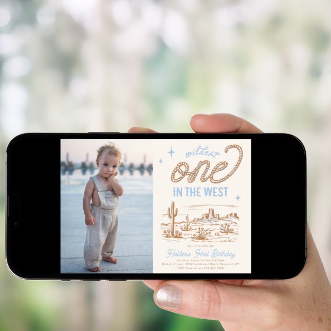 Wildest One in the West Invitation (Front Digital)