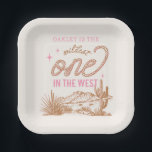 Wildest One in the West Party Plates<br><div class="desc">Girl's Western Party Plates
Ready to be personalized by you!</div>