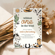 Wildest One Western Cowboy First Birthday
