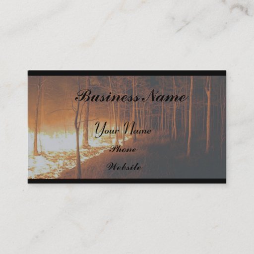 Customizable Wildfire Blaze Business Cards