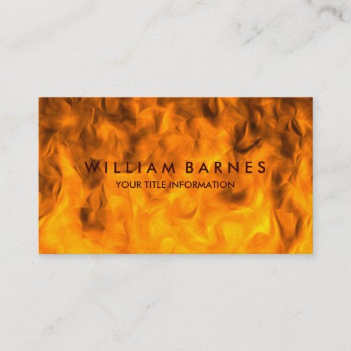 Customizable Wildfire Business Card