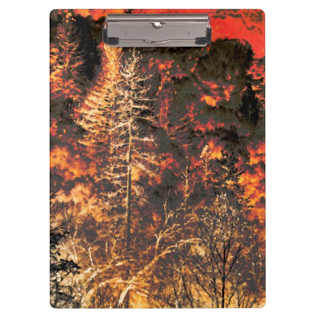 Wildfire gifts for Firefighters Clipboard (Front)