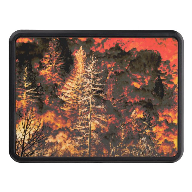 Wildfire gifts for Firefighters Hitch Cover (Front)