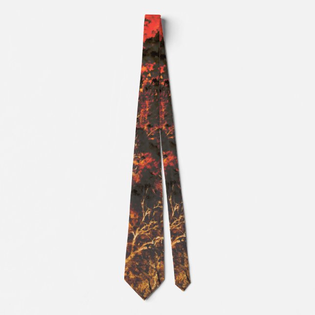 Wildfire gifts for Firefighters Neck Tie (Front)