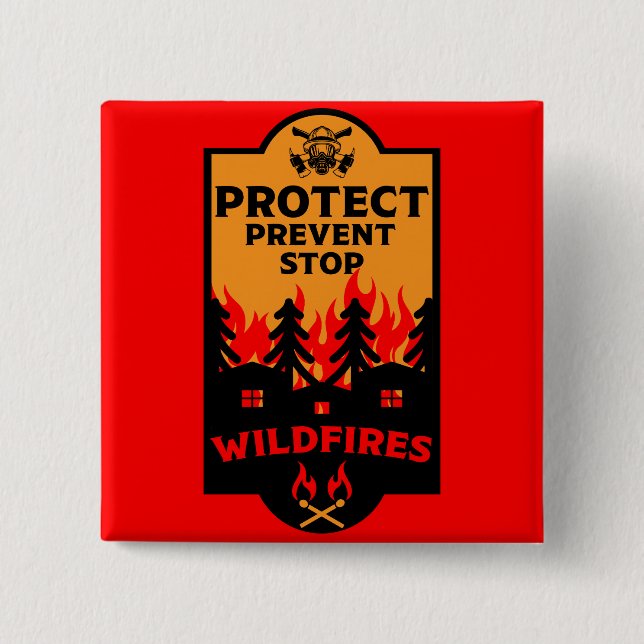 Wildfire Prevention Button (Front)