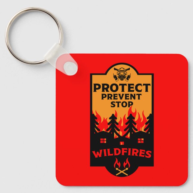 Wildfire Prevention Keychain (Front)