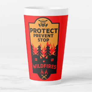Wildfire Prevention Latte Mug