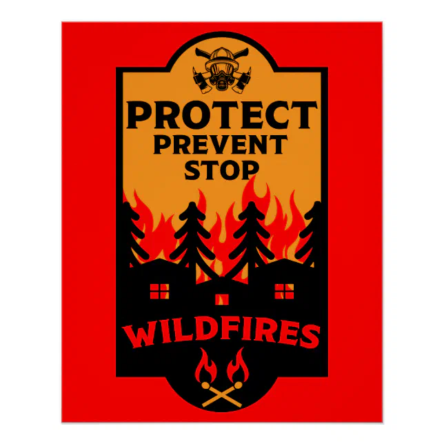 Wildfire Prevention Poster | Zazzle