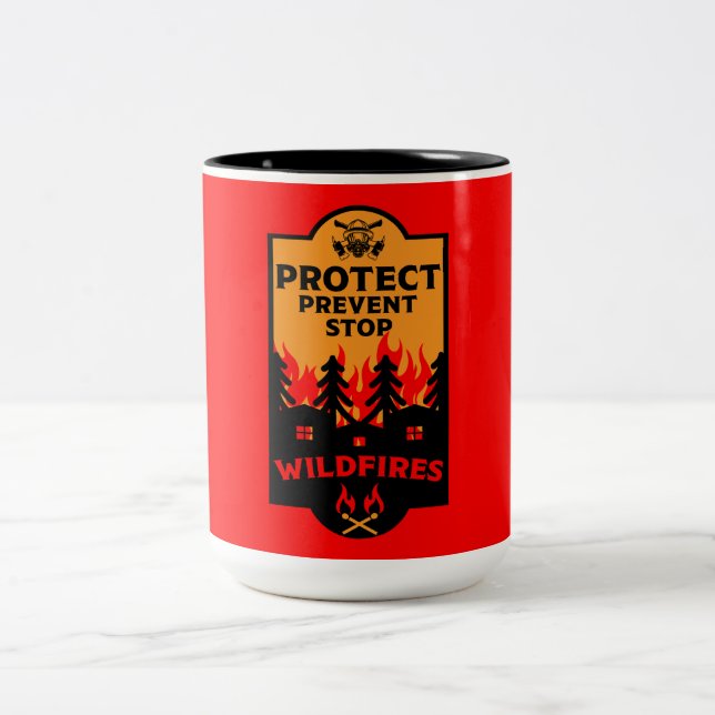 Wildfire Prevention Two-Tone Coffee Mug (Center)