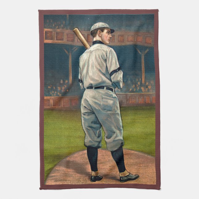 Wildfire Schulte, Chicago Cubs, 1911 Kitchen Towel (Vertical)